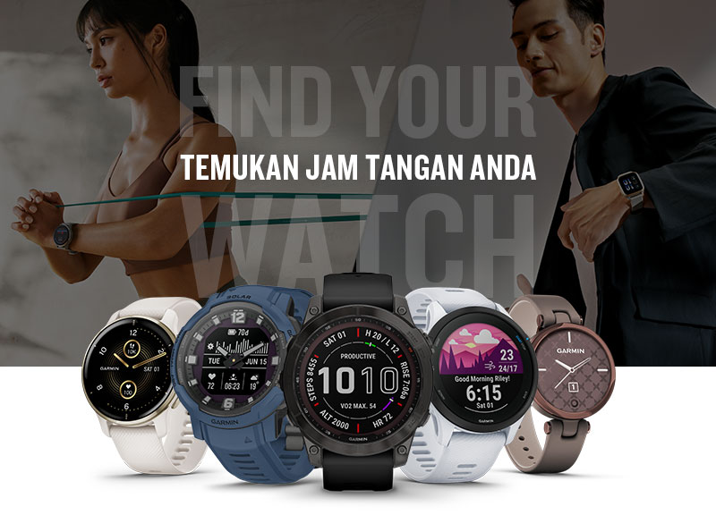 Temukan jam tangan Garmin ANDA