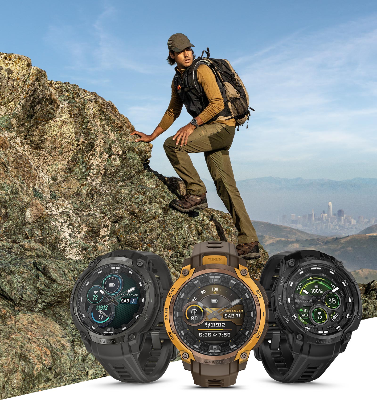 Instinct Crossover AMOLED - JARUM JAM ANALOG DENGAN LAYAR DIGITAL YANG DINAMIS