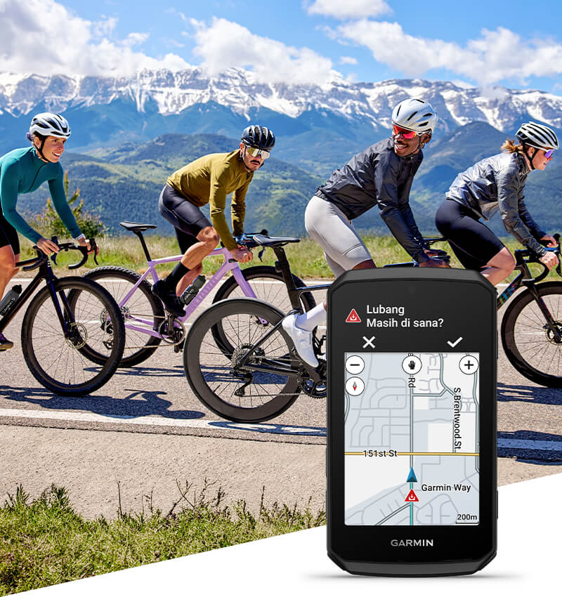 EDGE 1060 - Bike computer premium dengan kontrol suara hands-free