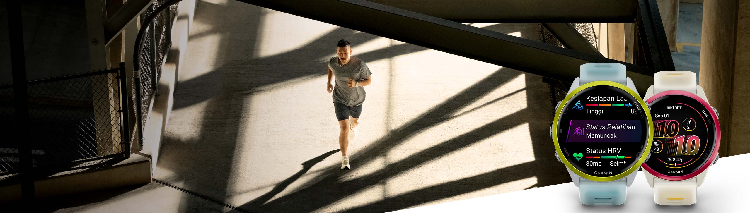 Forerunner 570 - Jam lari canggih pintar GPS dengan pemantau detak jantung