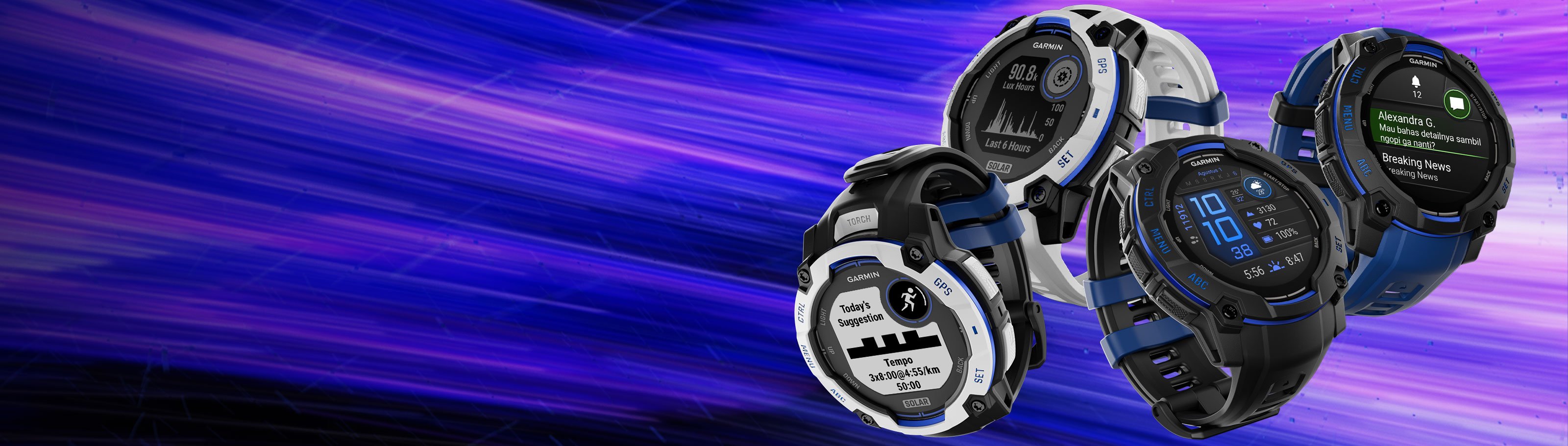 Instinct 3 Supernova - Edisi TerbatasSmartwatch GPS outdoor tangguh