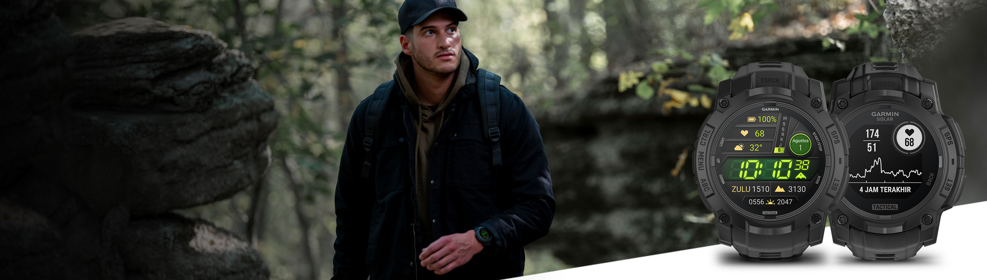 Instinct 3 Tactical - Rugged Outdoor GPS Smartwatch