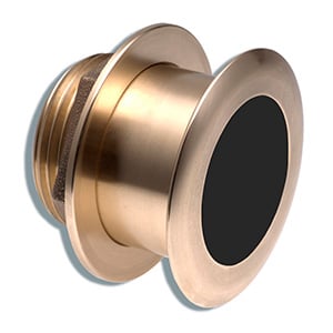 Bronze Tilted Thru-hull Transducer with Depth & Temperature (20° tilt, 8-pin) - Airmar B164