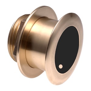 Bronze Tilted Thru-hull Transducer with Depth & Temperature (20° tilt, 8-pin) - Airmar B175H