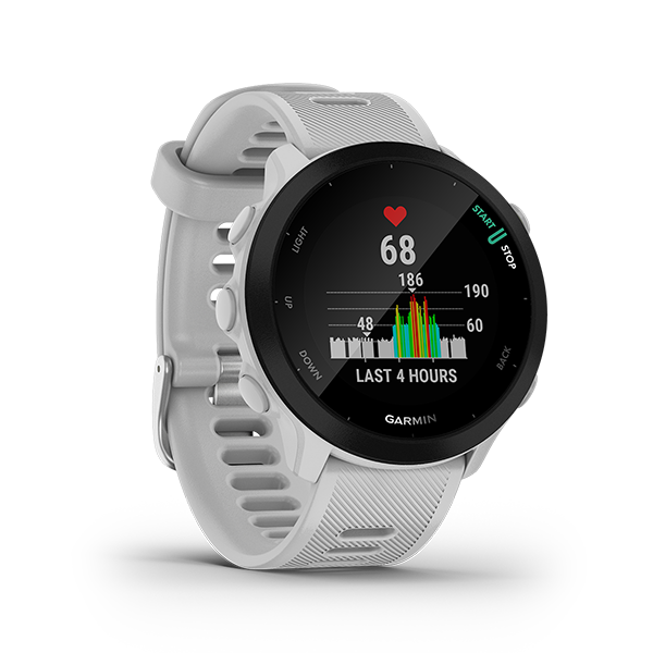 Forerunner 55 Jam Tangan Lari White Smartwatch Garmin Indonesia