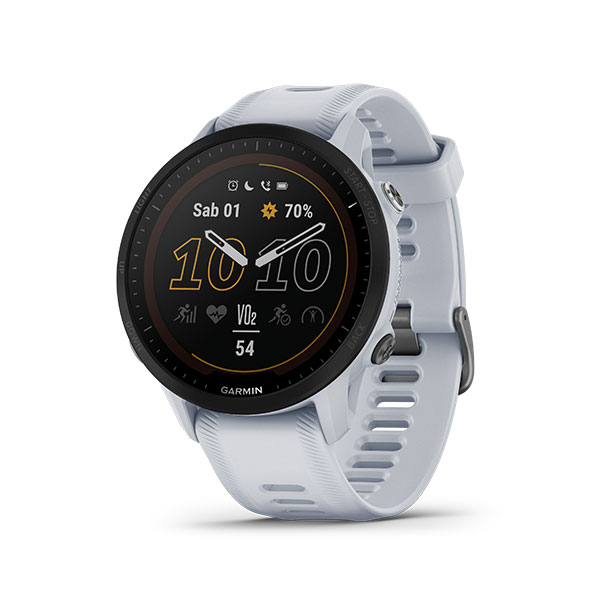 Forerunner 955 Jam Tangan GPS Olahraga Triatlon Solar (White