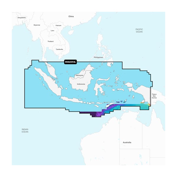 Indonesia dan Malaysia - Peta Laut