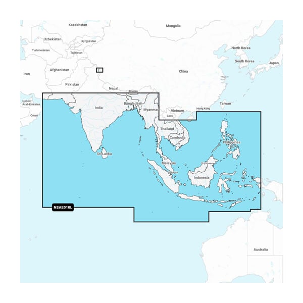 Indian Ocean & South China Sea - Peta Laut