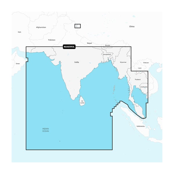 Samudra Hindia hingga Thailand - Peta Laut