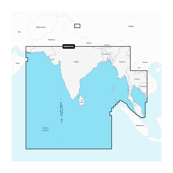 Samudra Hindia hingga Thailand - Peta Laut