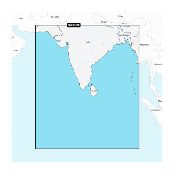 Indian Subcontinent - Peta Laut