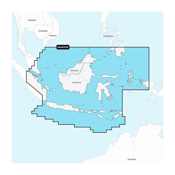Java & Borneo - Peta Laut