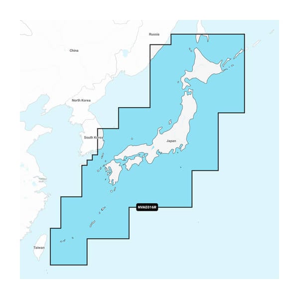 Japan - Lakes and Coastal - Peta Laut