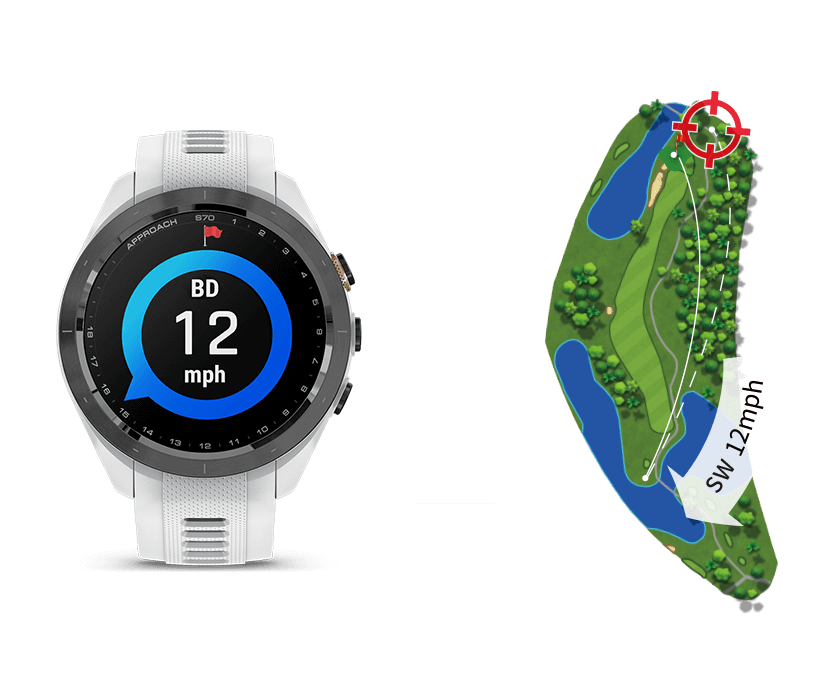 Gps Golf Garmin S60 Club Tracking Approach S70 GPS Golf Smartwatch